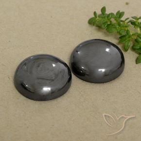 45.45 ct natürliche Mittelgrau Hematit-Edelsteine, Runden, Lichtundurchlässig
