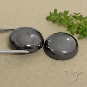 45.45 ct natürliche Mittelgrau Hematit-Edelsteine, Runden, Lichtundurchlässig