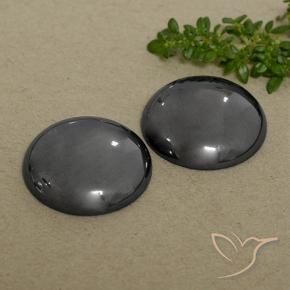 66.33 ct natürliche Schwarz-Grau Hematit-Edelsteine, Runden, Lichtundurchlässig