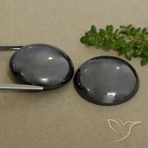 66.33 ct natürliche Schwarz-Grau Hematit-Edelsteine, Runden, Lichtundurchlässig