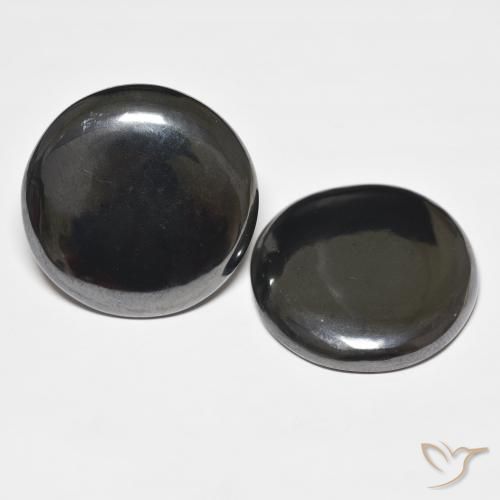 83.94 ct natürliche dunkelgrau Hematit-Edelsteine, Runden, Lichtundurchlässig
