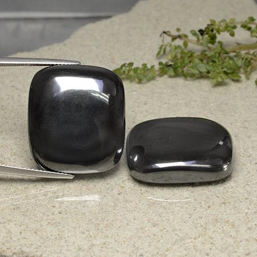 117,62 ct natürliche grauer Hämatit-Edelsteine, Kissenschliff, Lichtundurchlässig