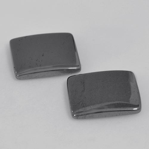 9,90 ct natürliche grauer Hämatit-Edelsteine, Quadrat, Lichtundurchlässig