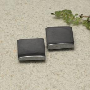 13,28 ct natürliche grauer Hämatit-Edelsteine, Quadrat, Lichtundurchlässig