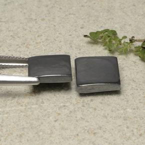 13,28 ct natürliche grauer Hämatit-Edelsteine, Quadrat, Lichtundurchlässig