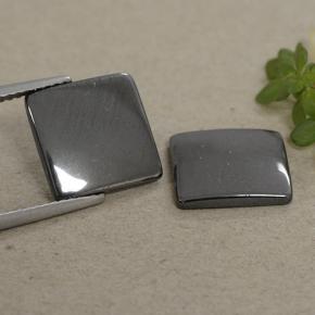 9,80 ct natürliche grauer Hämatit-Edelsteine, Quadrat, Lichtundurchlässig