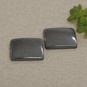 9,80 ct natürliche grauer Hämatit-Edelsteine, Quadrat, Lichtundurchlässig