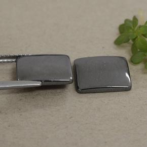 9,80 ct natürliche grauer Hämatit-Edelsteine, Quadrat, Lichtundurchlässig