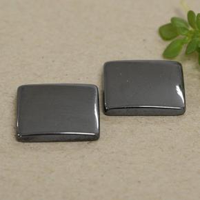9,91 ct natürliche grauer Hämatit-Edelsteine, Quadrat, Lichtundurchlässig