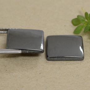 9,91 ct natürliche grauer Hämatit-Edelsteine, Quadrat, Lichtundurchlässig