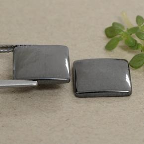 9.84 ct natürliche Mittelgrau Hematit-Edelsteine, Quadrat, Lichtundurchlässig