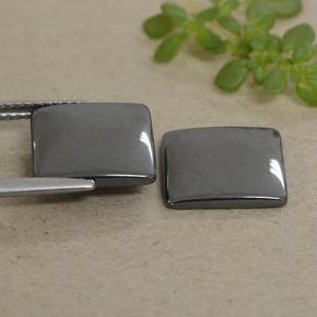 9,50 ct natürliche grauer Hämatit-Edelsteine, Quadrat, Lichtundurchlässig