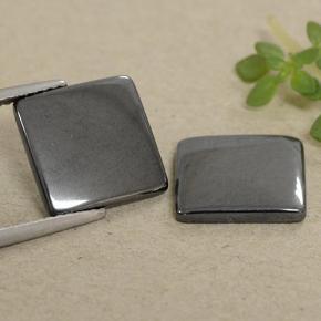 9,72 ct natürliche grauer Hämatit-Edelsteine, Quadrat, Lichtundurchlässig