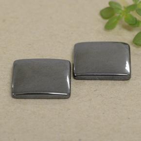 9,72 ct natürliche grauer Hämatit-Edelsteine, Quadrat, Lichtundurchlässig