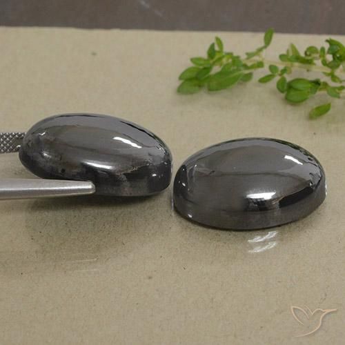 69.94 ct natürliche Mittelgrau Hematit-Edelsteine, Oval, Lichtundurchlässig