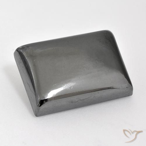 25.84ct Natürlicher silbergrau Hematit, Baguette, Lichtundurchlässig