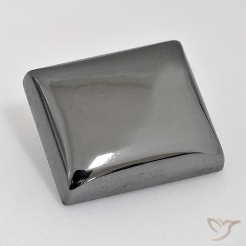 30.37ct Natürlicher silbergrau Hematit, Baguette, Lichtundurchlässig