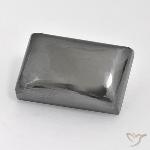 19.79ct Natürlicher silbergrau Hematit, Baguette, Lichtundurchlässig