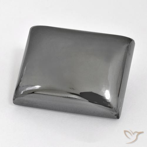 28.12ct Natürlicher silbergrau Hematit, Baguette, Lichtundurchlässig