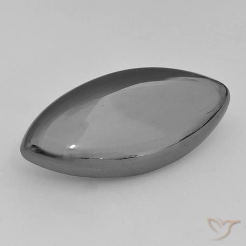 19.34ct Natürlicher Mittelgrau Hematit, Marquise, Lichtundurchlässig