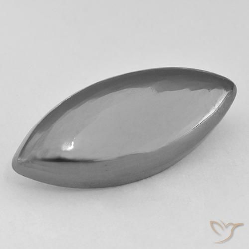 16.06ct Natürlicher silbergrau Hematit, Marquise, Lichtundurchlässig
