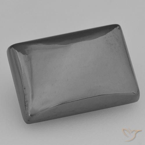 9,17 ctw natürlicher Mittelgrau Hematit, Baguette, Lichtundurchlässig