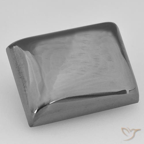 22.63ct Natürlicher silbergrau Hematit, Baguette, Lichtundurchlässig