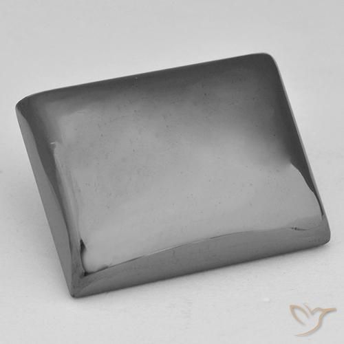 23.74ct Natürlicher silbergrau Hematit, Baguette, Lichtundurchlässig