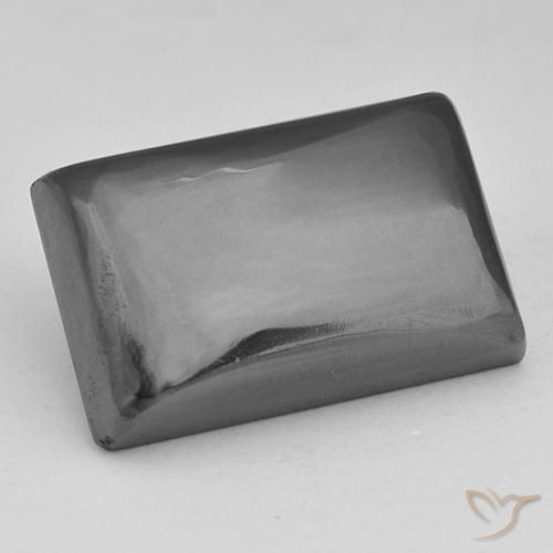 32.31ct Natürlicher Mittelgrau Hematit, Baguette, Lichtundurchlässig