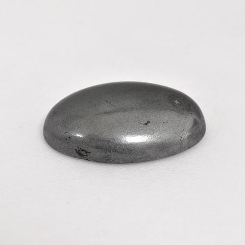 6,16 ctw natürlicher grauer Hämatit, Oval Schliff, Lichtundurchlässig