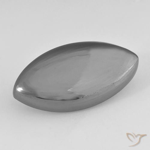 24.34ct Natürlicher Mittelgrau Hematit, Marquise, Lichtundurchlässig