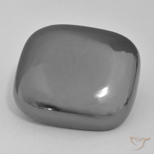 48.66ct Natürlicher Mittelgrau Hematit, Kissen, Lichtundurchlässig