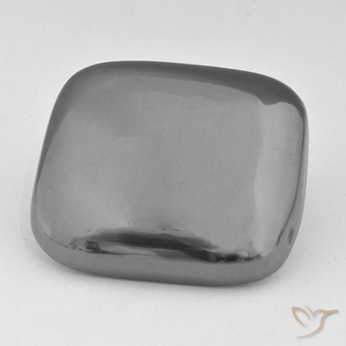 52.63ct Natürlicher silbergrau Hematit, Kissen, Lichtundurchlässig
