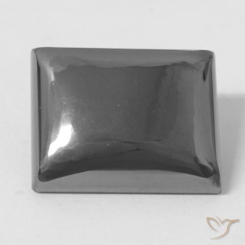 30.31ct Natürlicher silbergrau Hematit, Baguette, Lichtundurchlässig