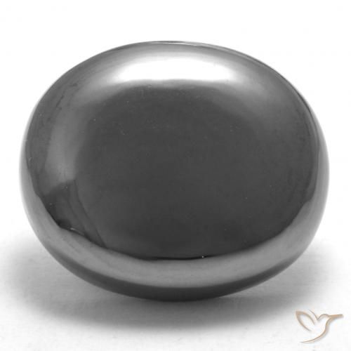 33.01ct Natürlicher Grau Hematit, Oval, Lichtundurchlässig