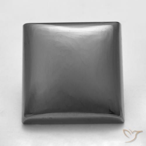 19.45ct Natürlicher silbergrau Hematit, Quadrat, Lichtundurchlässig