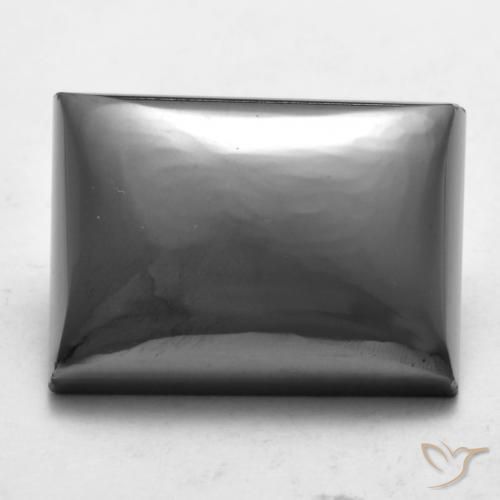 24.59ct Natürlicher silbergrau Hematit, Baguette, Lichtundurchlässig