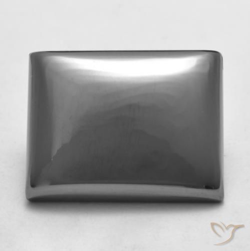 24.45ct Natürlicher Mittelgrau Hematit, Baguette, Lichtundurchlässig