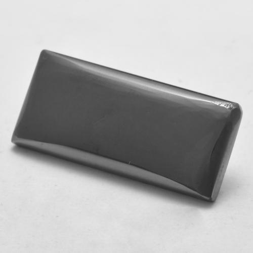 9,17 ctw natürlicher silbergrau Hematit, Baguette, Lichtundurchlässig