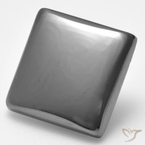 19.04ct Natürlicher silbergrau Hematit, Quadrat, Lichtundurchlässig