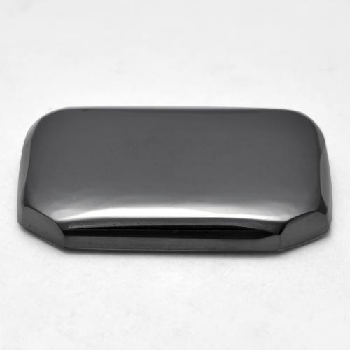 9,17 ctw natürlicher Mittelgrau Hematit, Smaragdschliff, Lichtundurchlässig