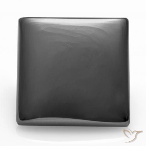 17.61ct Natürlicher Mittelgrau Hematit, Quadrat, Lichtundurchlässig