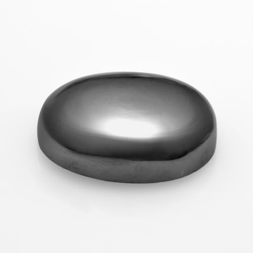9,17 ctw natürlicher Mittelgrau Hematit, Oval Schliff, Lichtundurchlässig