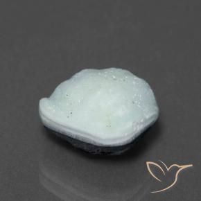 9,17 ctw natürlicher Blassblau-Grün Hemimorphit-Druse, Fantasie, Lichtundurchlässig