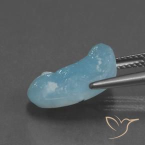 9,17 ctw natürlicher Wasserblau Hemimorphit-Druse, Fantasie, Lichtundurchlässig