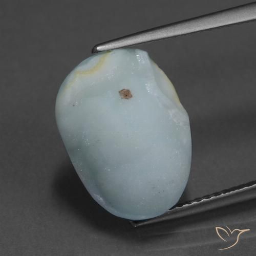 8.97ct Natürlicher Hellgrünliches Blau Hemimorphit-Druse, Fantasie, Lichtundurchlässig