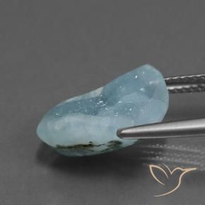 9,17 ctw natürlicher hellblau-grün Hemimorphit-Druse, Fantasie, Lichtundurchlässig
