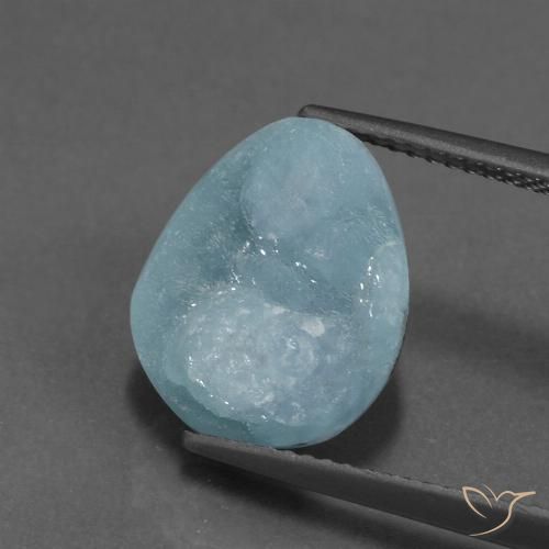 9,17 ctw natürlicher hellblau-grün Hemimorphit-Druse, Fantasie, Lichtundurchlässig