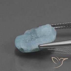 9,17 ctw natürlicher hellblau-grün Hemimorphit-Druse, Fantasie, Lichtundurchlässig
