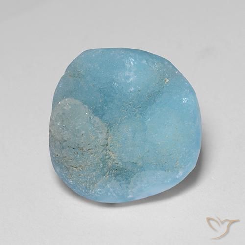 8.28ct Natürlicher Baby blau Hemimorphit-Druse, Fantasie, Lichtundurchlässig
